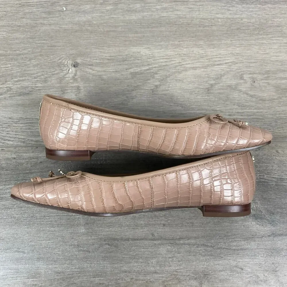Sam Edelman Women's Quilted Ballet Flats in Nude